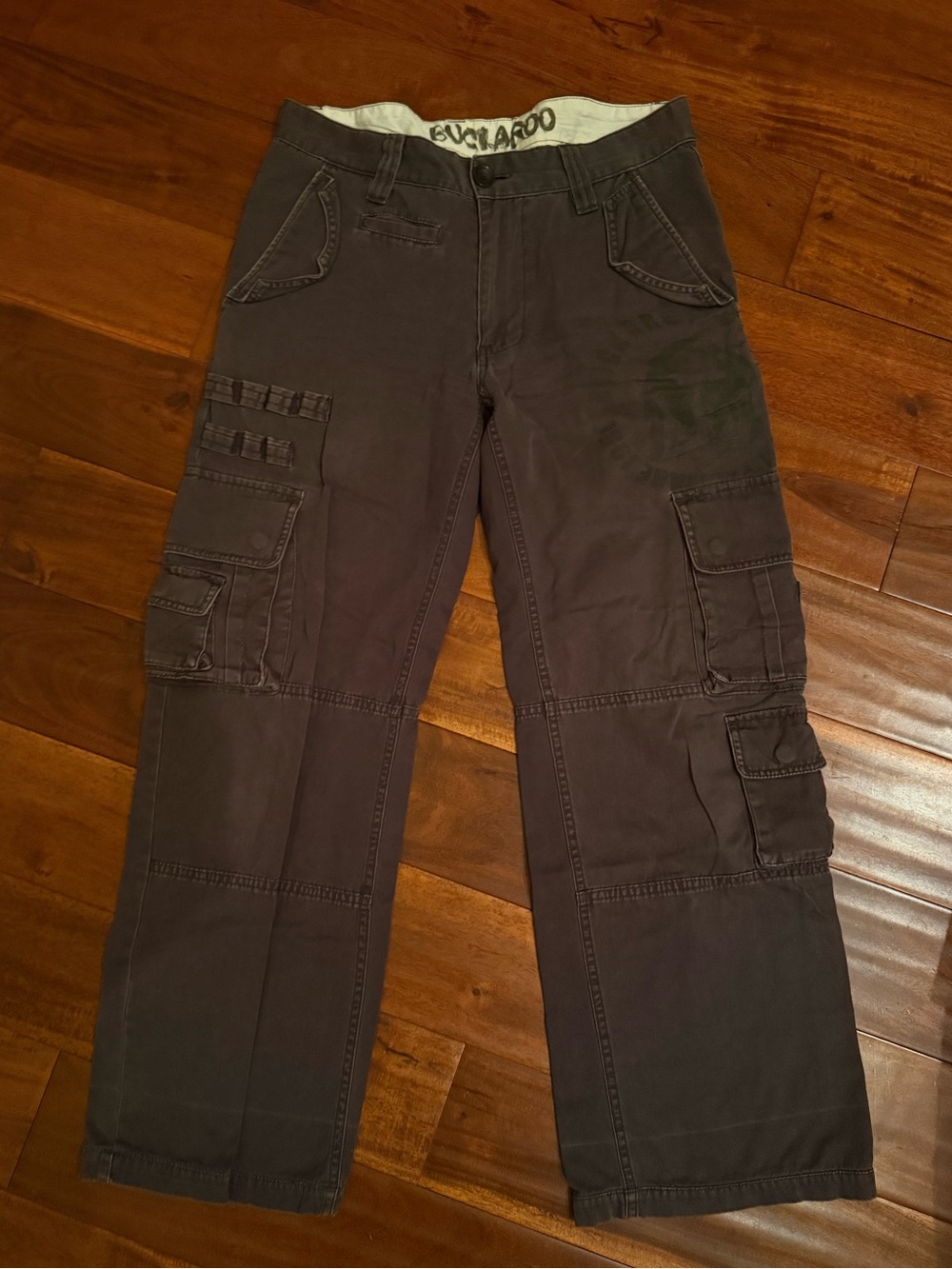 Grey Cargo Pants